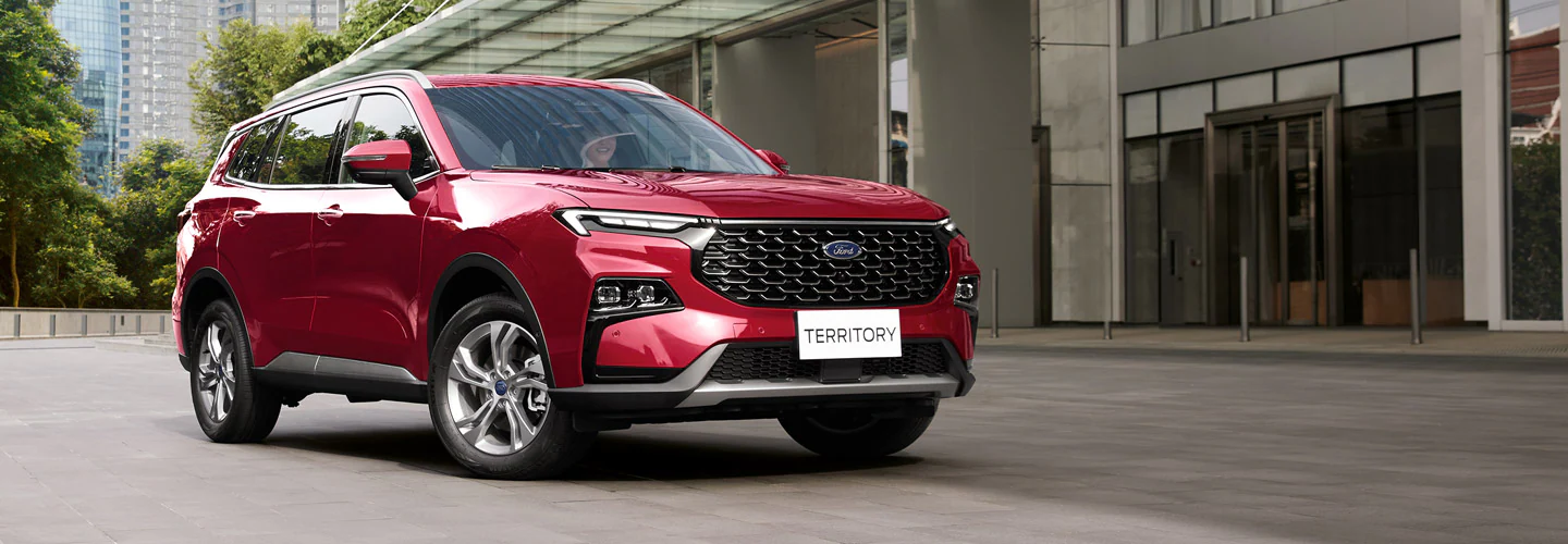xe ford territory 2023 màu đỏ