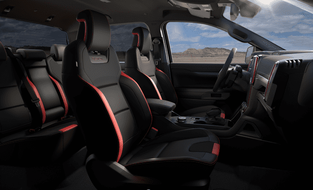 ghế ngồi của xe Ford Ranger Raptor