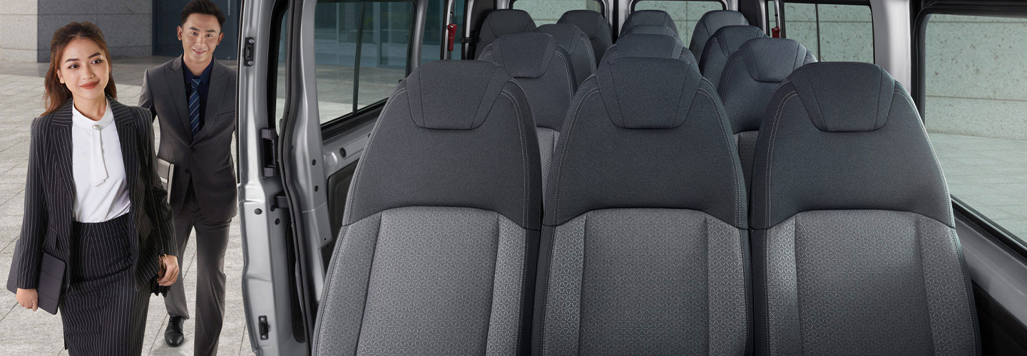 băng ghế ngồi trên xe ford transit