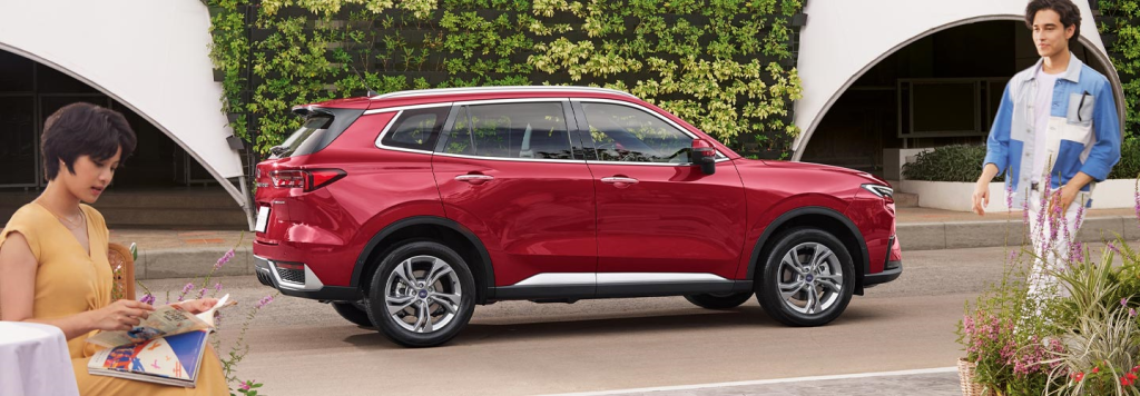xe ford territory trên đường đô thị