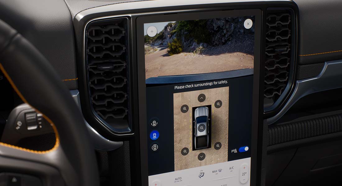 màn hình camera 360 trên xe ford thế hệ mới