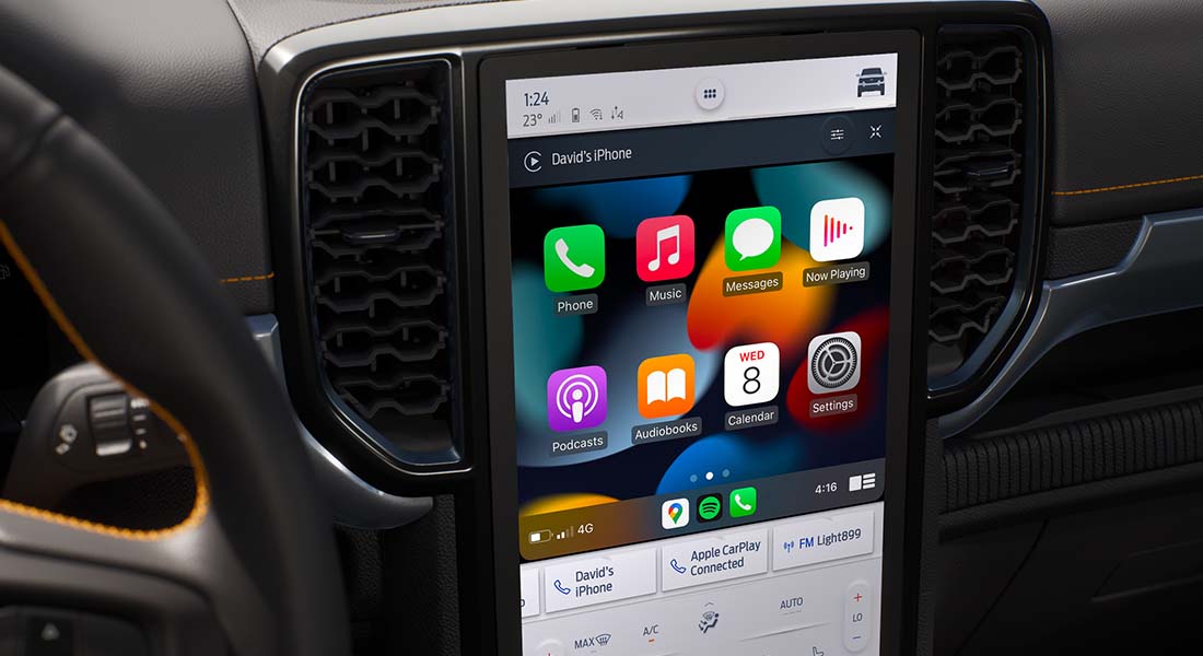 màn hình xe ford tích hợp apple car play